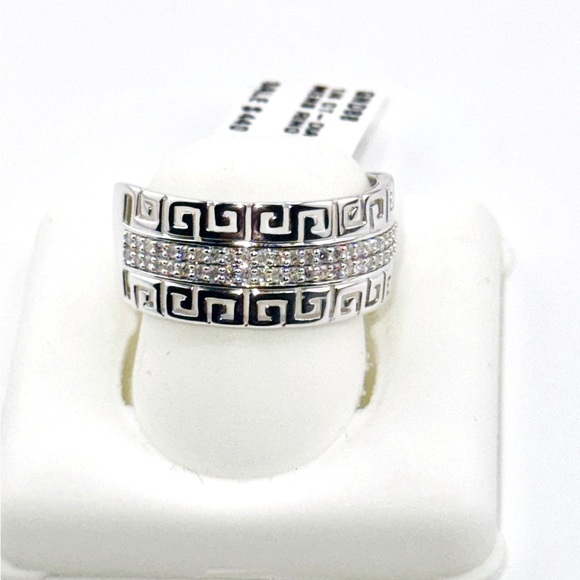 1/4 CT Real Diamond Men Custom Wedding Band Genuine White gold vermeil 925 Ring